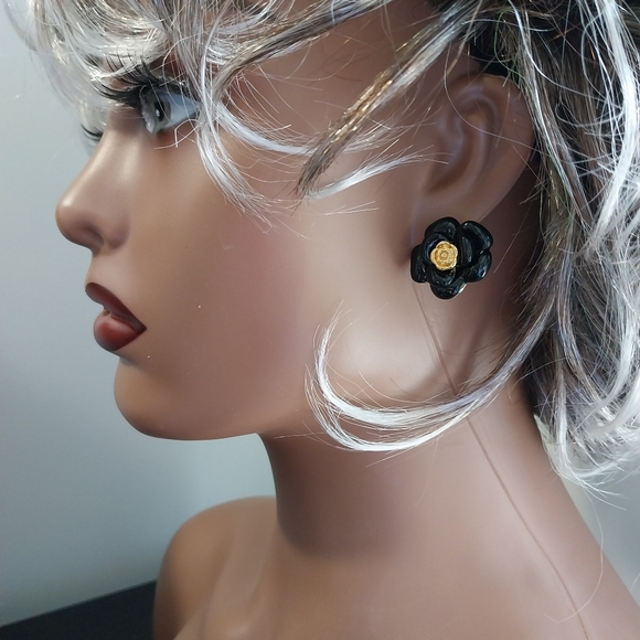 Sterling Silver Flower Earrings - Picture 5 of 15